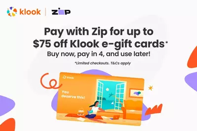 Klook Zip e-Gift Card Promotion